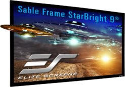 Sable Frame StarBright 9® cung cấp hiệu suất video độc đáo trong một phòng tối hoặc phòng có mức độ chiếu sáng nội thất cao. Thay vì hiện tượng mờ hình ảnh thường gặp trên màn hình chiếu bằng vật liệu trắng, Sable Frame StarBright 9® chắn ánh sáng từ các nguồn chiếu từ trên hoặc ngoài trục để tạo ra hình ảnh sáng, tươi sáng và rõ nét ngay cả trong những không gian khó khăn nhất. Khi được trình chiếu trong điều kiện chiếu sáng điện ảnh tối ưu, vật liệu đáp ứng được chứng nhận ISF của Tổ chức Foundation Hình ảnh nổi tiếng thế giới.